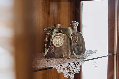 Steklenica z medaljonom sreče Cesarice Barbare